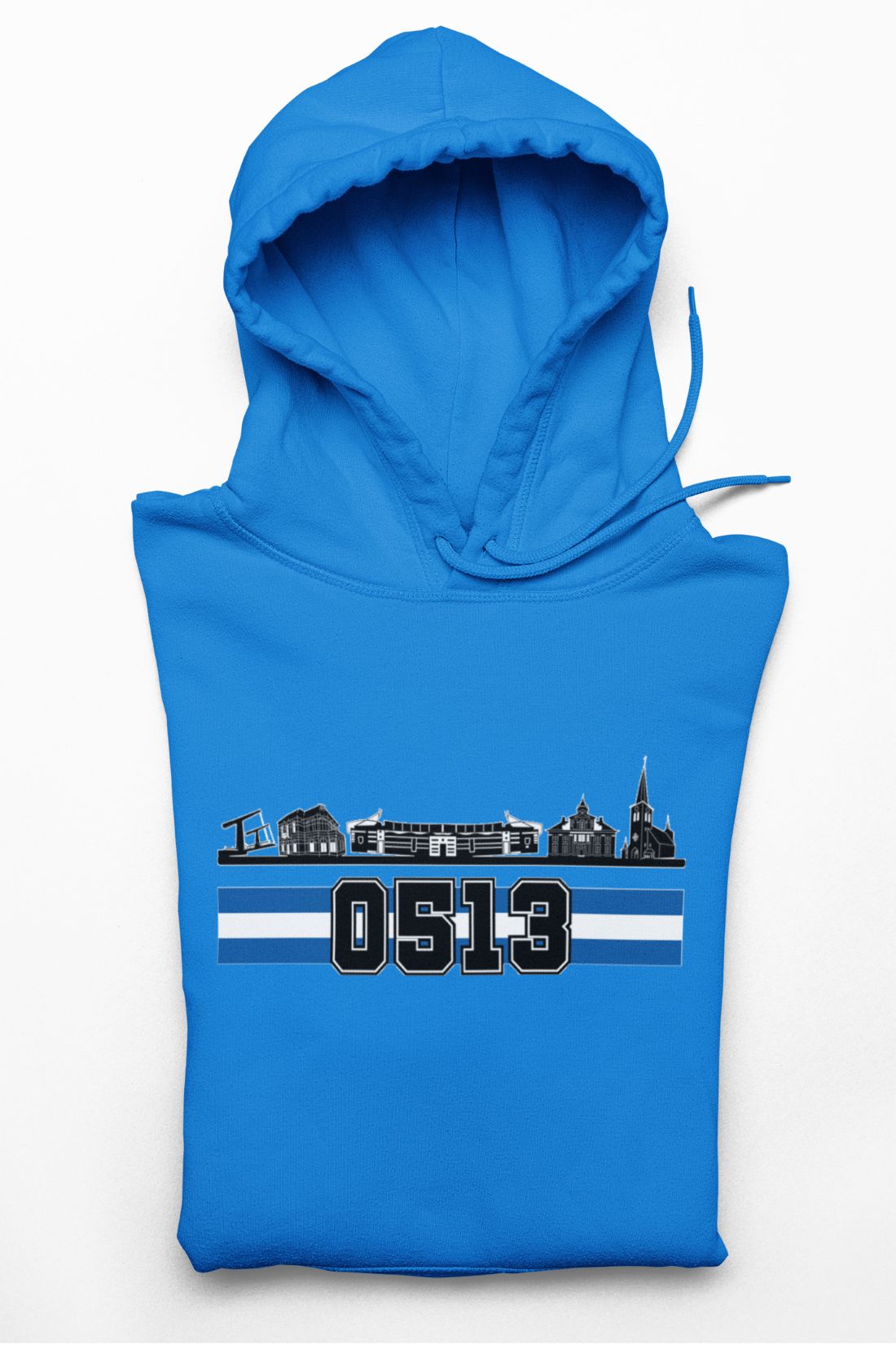 Heerenveen hoodie in verschillende kleuren met supporters design.