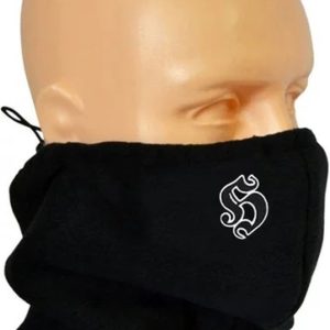 Nekwarmer -Fleece-Unisex-Zwart-Hooligans logo