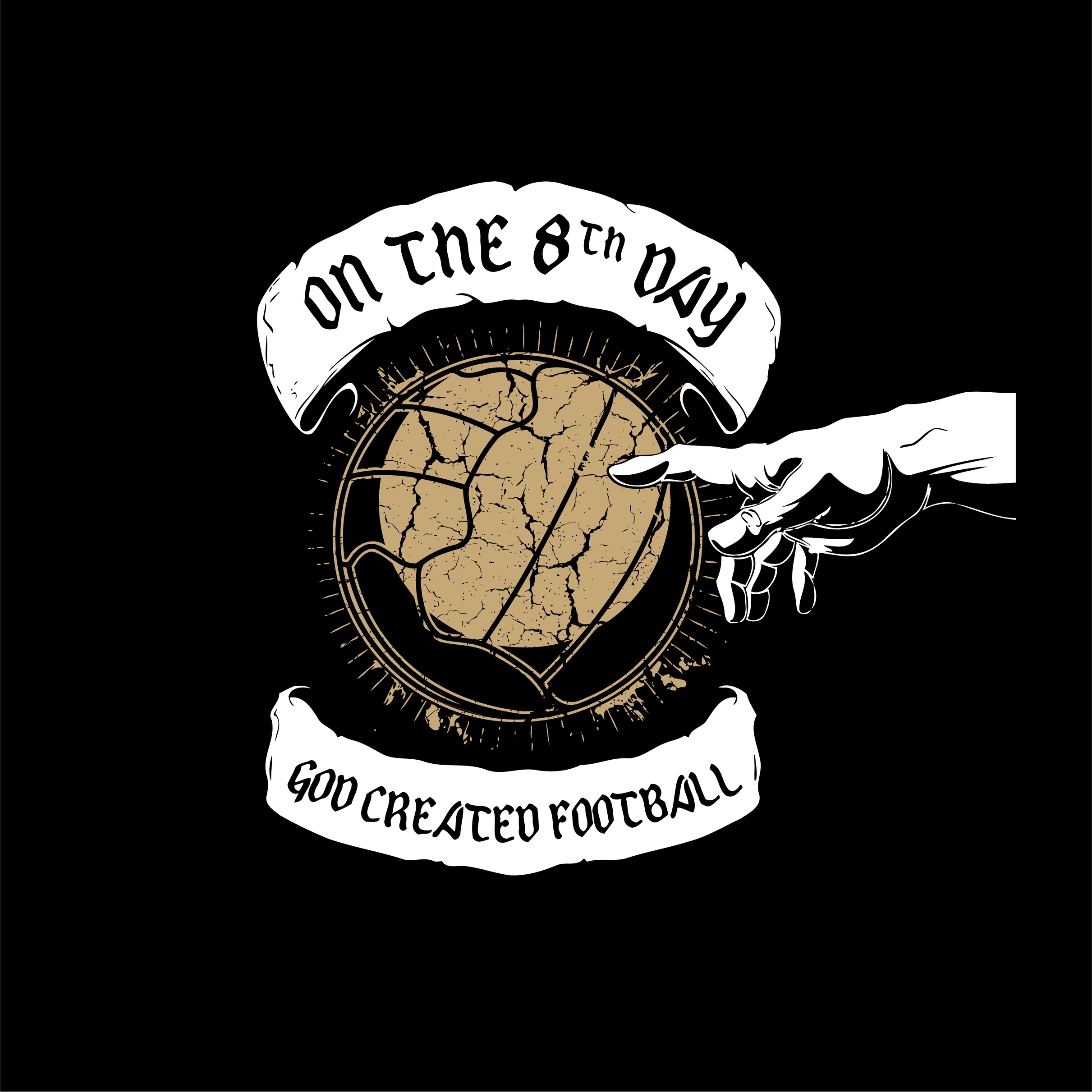 Streetwear T-shirt - On the 8th Day God Created Football – Voor de Echte Voetbalfan - Afbeelding 2