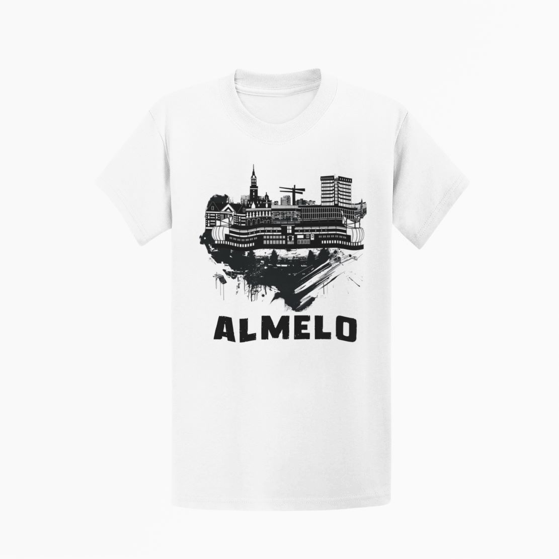 Almelo Skyline T-shirt – Stadsdesign - Afbeelding 4