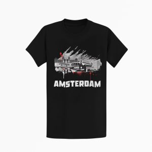 T-shirt met skyline print van Amsterdam