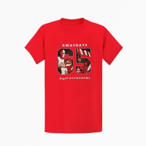 Awaydays 1965 T-shirt met subtiele verwijzing naar een legendarisch jaar en herkenbare voetbalcultuur visuals.