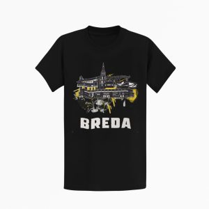 T-shirt met skyline print van Breda