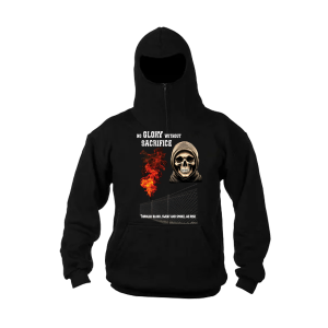 No Glory Without Sacrifice Ninja Hoodie – Ultras Casual Football Wear