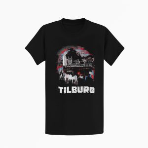 T-shirt met skyline print van Tilburg