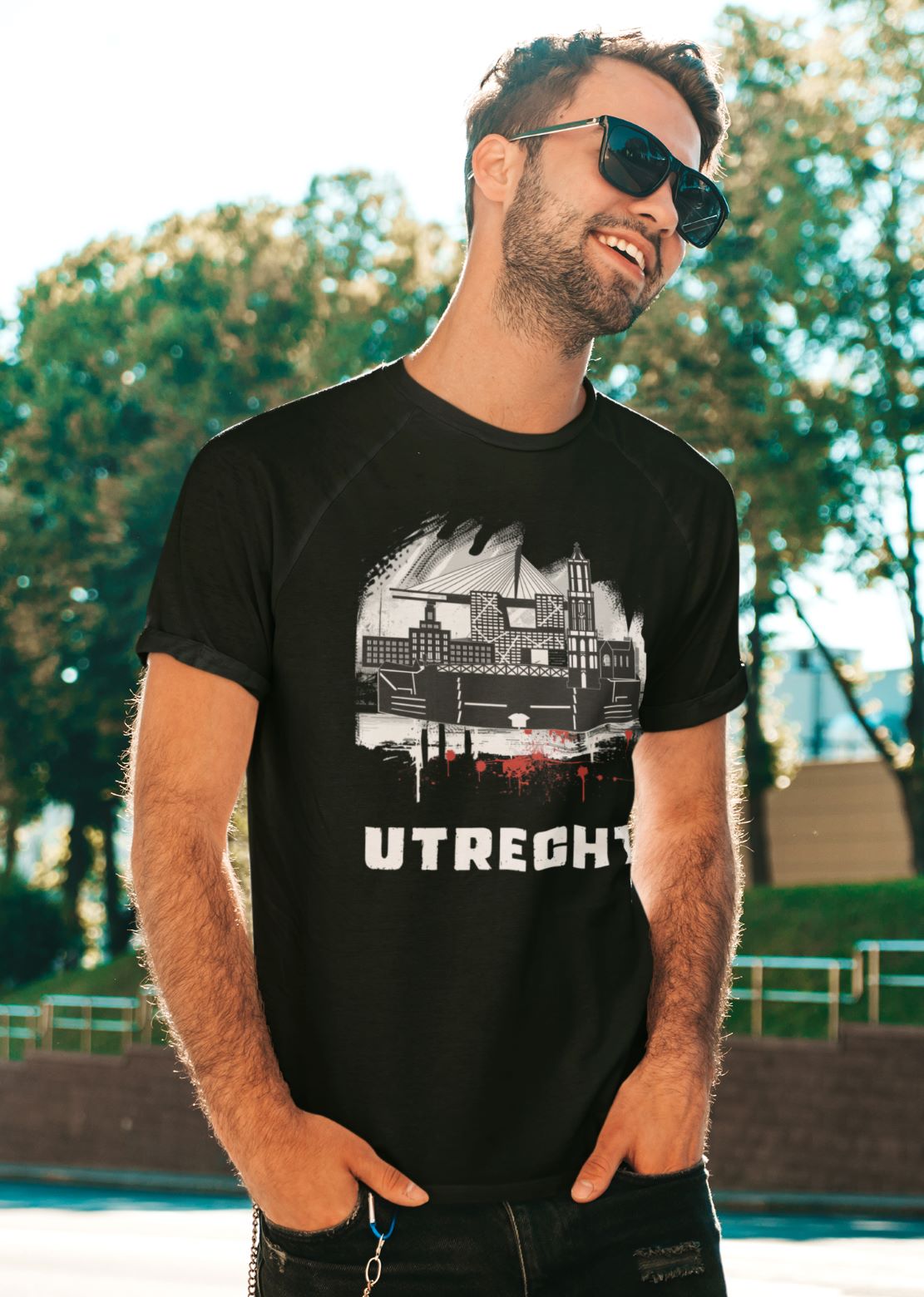Utrecht Skyline T-shirt – Stadsdesign - Afbeelding 5