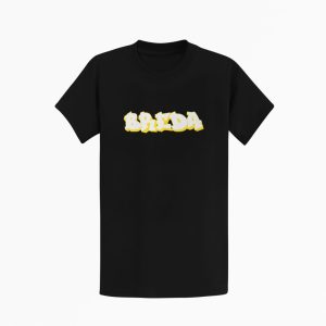 Breda T-shirt met gele graffiti letters
