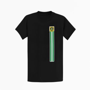 Groningen T-shirt met verticale rood–witte stripe en stadswapen op linkerborst