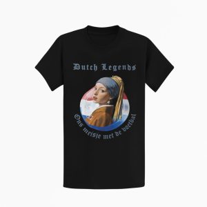 Supporters T-shirt unisex – Dutch Legends – Ons meisje met de voetbal