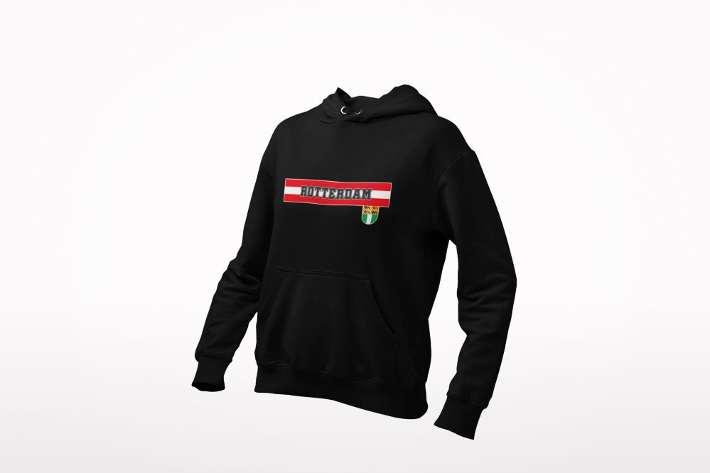 Hoodie met Rotterdam Opdruk en Stadswapen – Heren Casual - Afbeelding 2