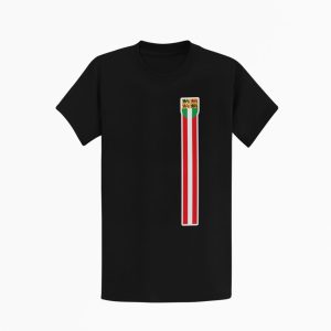 Rotterdam T-shirt met verticale rood–witte stripe en stadswapen op linkerborst