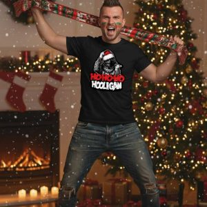heren T-shirt met "Ho-ho-ho Hooligan" tekst