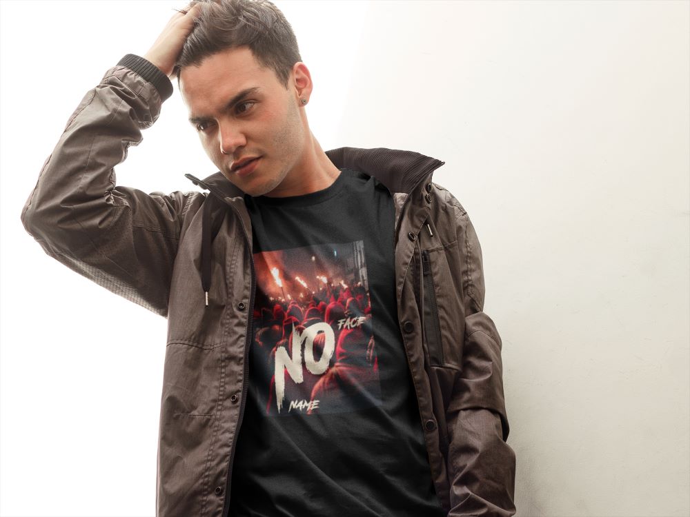 No Face No Name T-Shirt – Ultras Casual Football Wear - Afbeelding 4