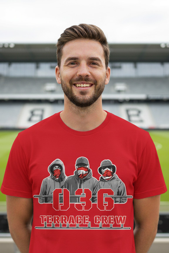 036 Terrace Crew T-shirt met supporter design – Supporterskantine.nl