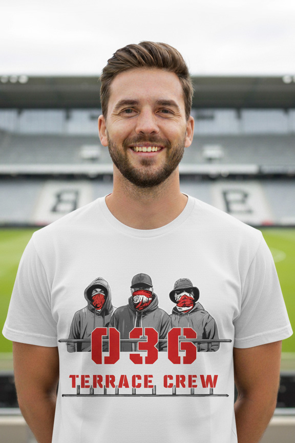 036 Terrace Crew T-shirt met supporter design – Supporterskantine.nl