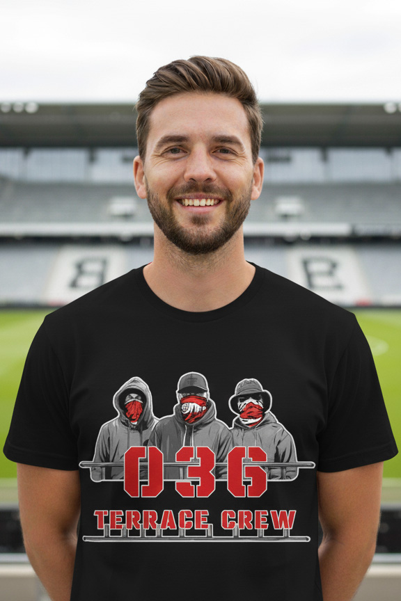 036 Terrace Crew T-shirt met supporter design – Supporterskantine.nl