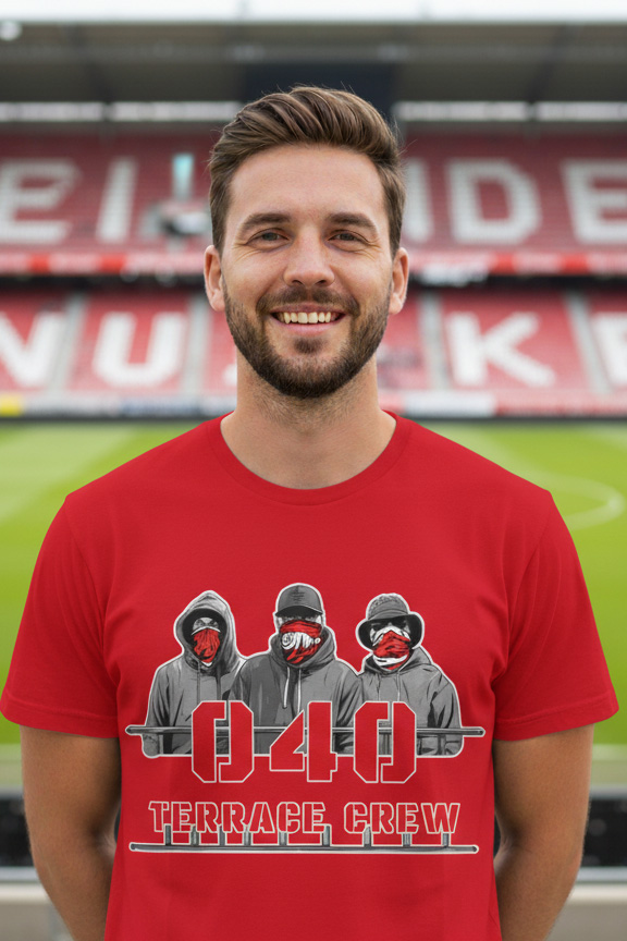 040 Terrace Crew T-shirt met supporter design – Supporterskantine.nl