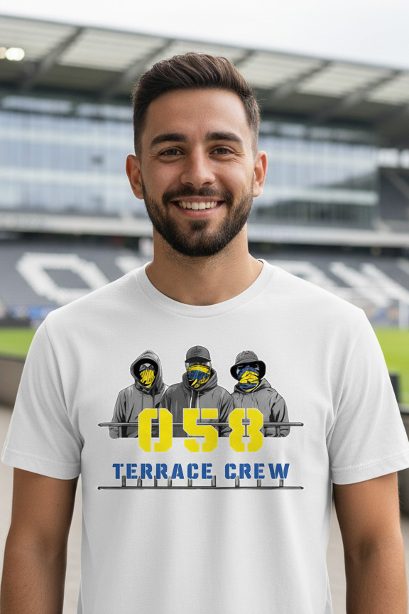 058 Terrace Crew T-shirt met supporter design – Supporterskantine.nl