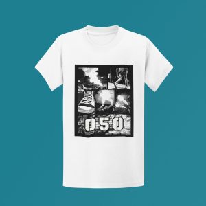 050 Groningen Street Collage T-Shirt zwart-wit street design