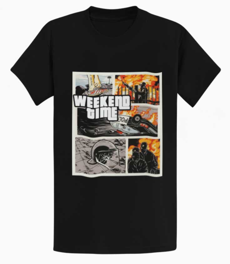 Weekend Time T-Shirt – Comic Edition Hooligan Streetwear