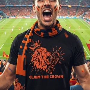 Claim the Crown – Oranje Leeuw 2026 T-Shirt