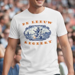 De Leeuw Regeert Delfts Blauw T-Shirt – Casual Football Wear