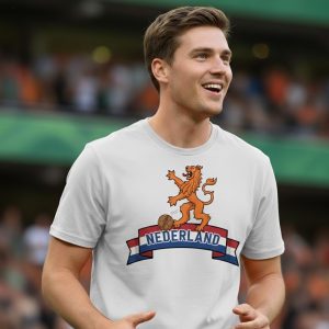 Nederland Leeuw Lint T-Shirt – Casual Football Wear