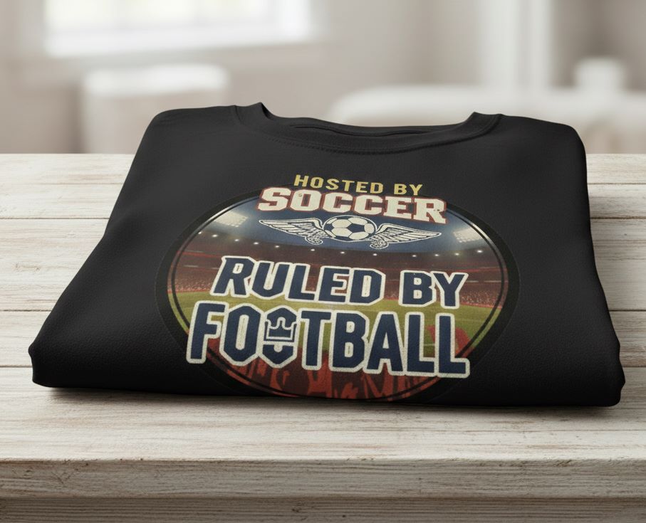 Hosted by Soccer. Ruled by Football. – WK 2026 T-shirt - Afbeelding 6