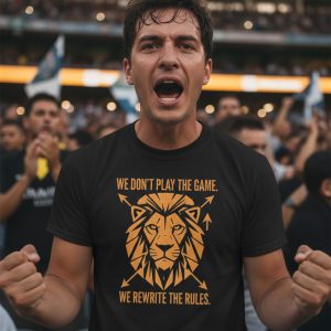 We Rewrite The Rules Lion T-Shirt – Casual Football Wear