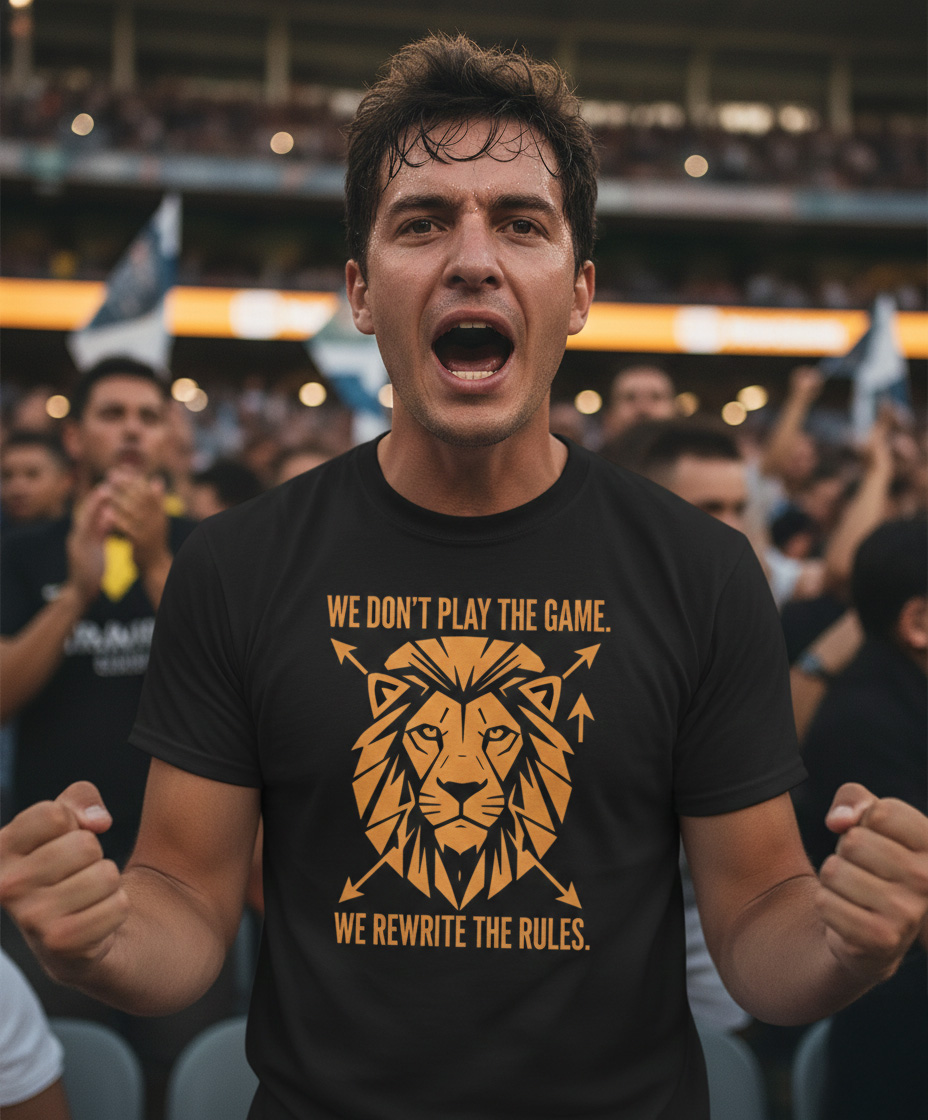 We Rewrite The Rules Lion T-Shirt – Casual Football Wear