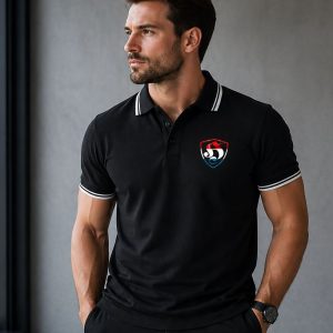 Hooligan H Shield Polo – Tricolor