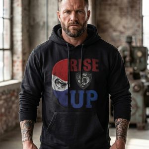 Rise Up Hooligans Hoodie - Nederland Vlag & Hools logo Design