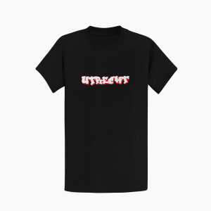 T-shirt met graffiti stijl UTRECHT print in rood en wit