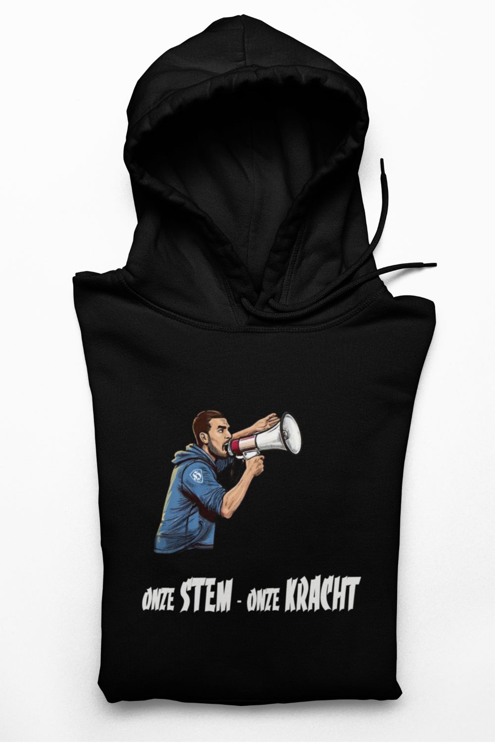 Onze Stem Onze Kracht Football Ultra Hoodie – Supporters Hoodie in Donkerblauw, Rood & Zwart - Afbeelding 2