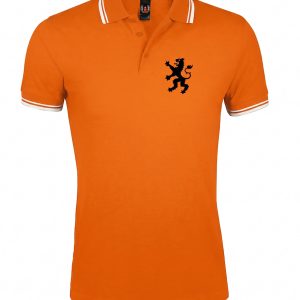 Oranje Leeuw Supporters Poloshirt – Casual Football Culture