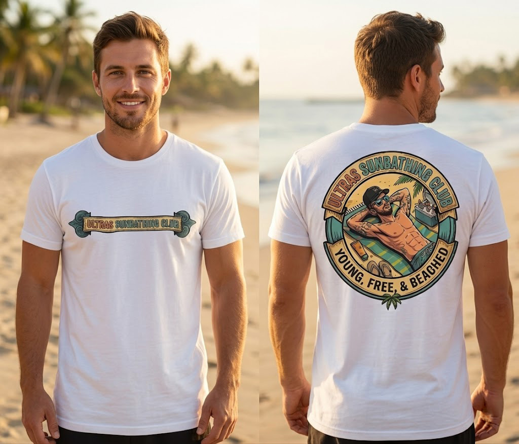 Ultras Sunbathing Club Heren T-shirt – Casual Summer Streetwear