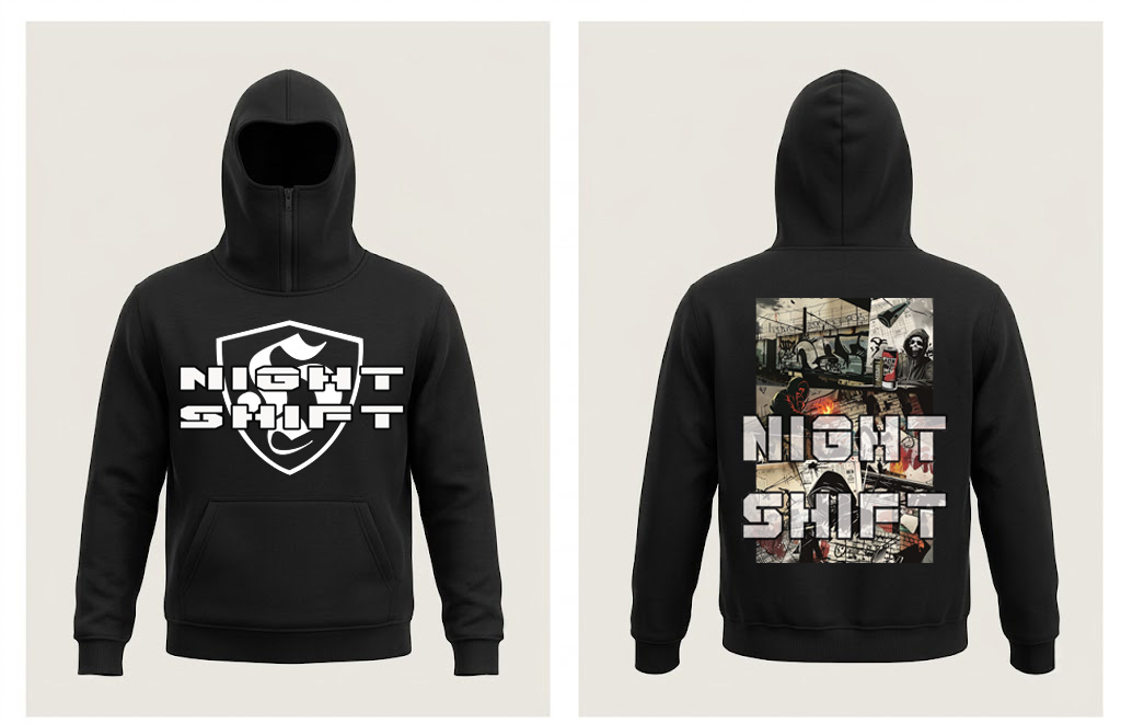 Night Shift Ninja Hoodie – Casual Football Wear