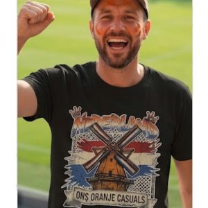 Nederland Windmill Ons Oranje T-Shirt – Casual Football Wear