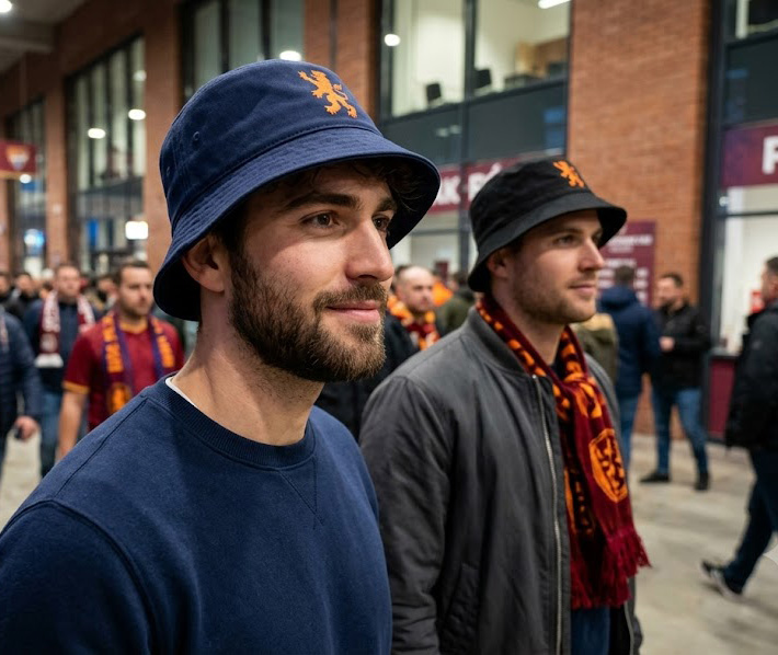 Oranje Leeuw Bucket Hat – Casual Football Wear - Afbeelding 2