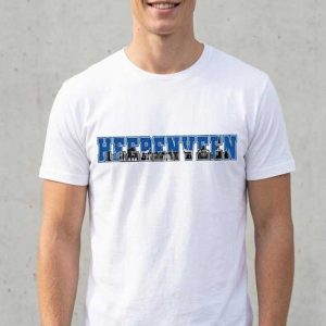 Heerenveen Skyline T-Shirt – Lokale Trots Edition – Casual Football Wear