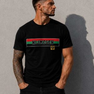 Nijmegen Rood-Groen-Zwart Casual Supporters T-Shirt
