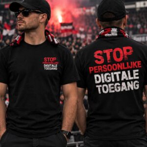 Stop Persoonlijke Digitale Toegang Protest T-Shirt